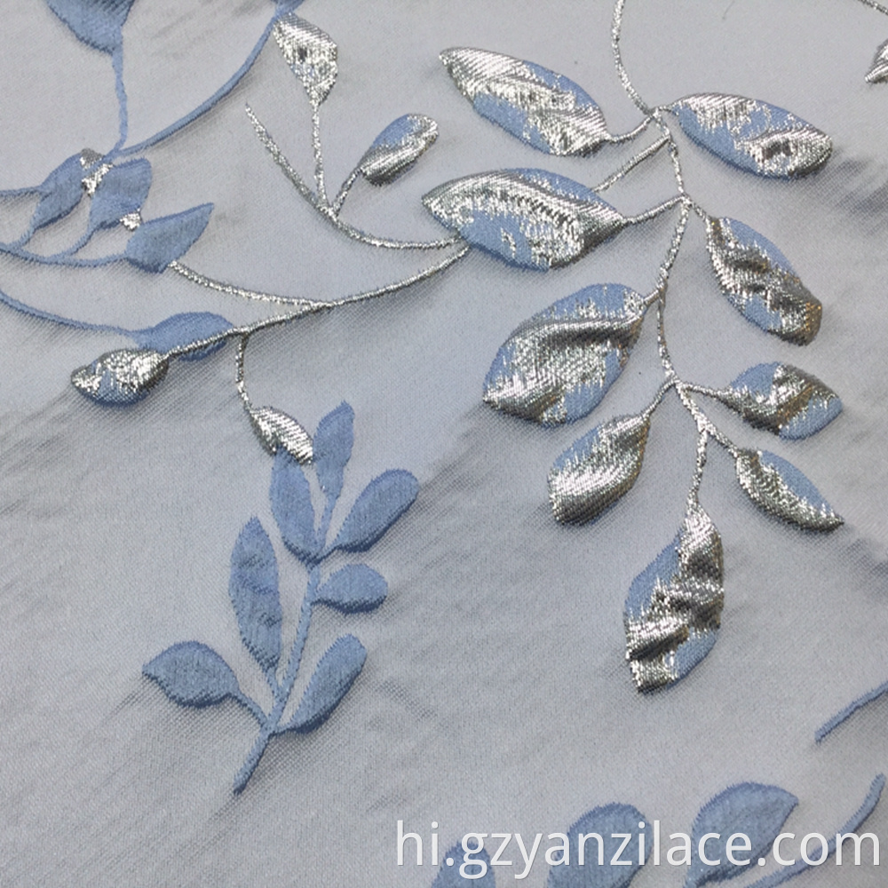 Jacquard Brocade Silver